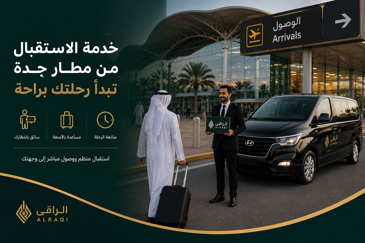 خدمة الاستقبال من مطار جدة: كيف تبدأ رحلتك إلى مكة أو المدينة دون عناء؟